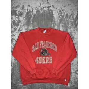 Vintage 80s San Francisco 49ers Size XXL Single V USA Made Red Athletic Outdoors